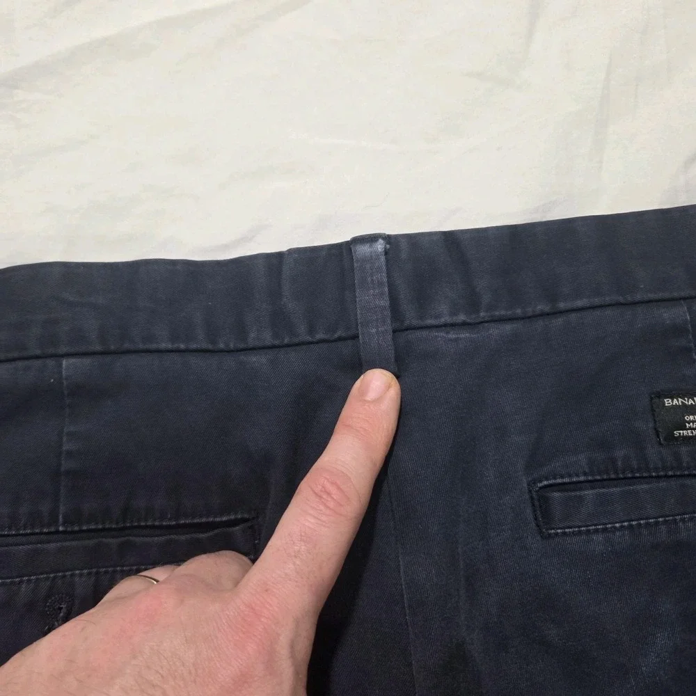Banana Republic Pants Mens 31x32 Fits 31x29.5 Blue Aiden Fit Cotton Chino Casual